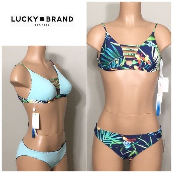 🌹Host Pick🌹LUCKY BRAND reversible bikini. NWT - Picture 1 of 11